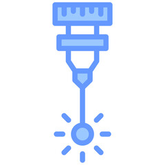 Poster - Laser Beam Blue Icon