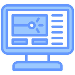 Poster - Laser Software Blue Icon