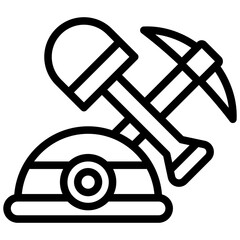 Poster - Quarrying Equipment Outline Icon