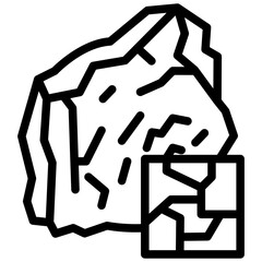 Poster - Granite Outline Icon