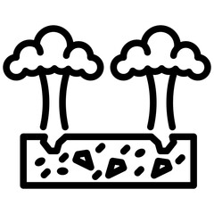 Poster - Quarry Blast Outline Icon