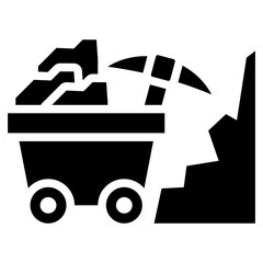Poster - Mining Glyph Icon