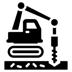 Aufkleber - Drill Glyph Icon