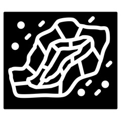 Poster - Quarry Face Glyph Icon