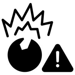 Poster - Explosive Glyph Icon