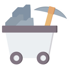 Poster - Quarrying Flat Icon