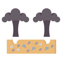 Poster - Quarry Blast Flat Icon