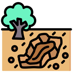 Poster - Overburden Outline Color Icon