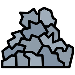 Poster - Ore Outline Color Icon