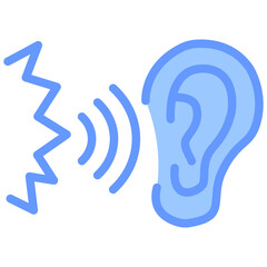 Poster - Noise Pollution Blue Icon