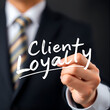© Alexandra - Conceptual hand writing showing Client Loyalty. Business photo showcasing The result of consistently positive satisfaction to clients.