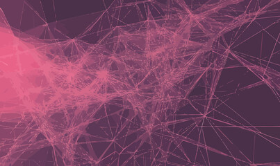 Poster - Dynamic Abstract Plexus Mesh Network Background for Modern Design Projects