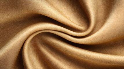 Poster - Shimmering golden fabric with a swirling texture and luxurious appearance