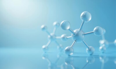 molecular structure, science, abstract background. (3)
