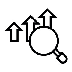 Poster - perspective analytics vector icon