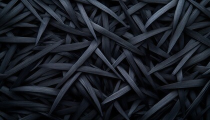 Poster - Dark, thin fibers intertwine to form a rich, textured layer, ideal for creative uses