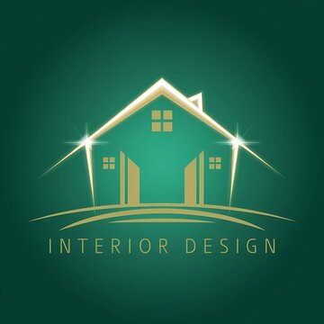 Logo of an interior design company featuring modern and elegant design elements, showcasing creativity and style.