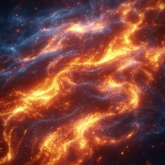 Poster - Dynamic fire composition abstract creation high-resolution textures digital art environment vibrant viewpoint energy concept