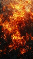 Poster - Dynamic fire illusions abstract art high resolution textures vibrant colors digital environment visual concept