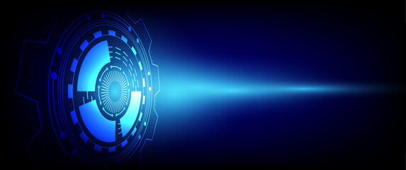 Aufkleber - Abstract technology background Hi-tech communication concept futuristic digital innovation background vector illustration.