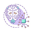 © Waliul - artificial intelligence icon, artificial intelligence vector illustration-simple illustration of artificial intelligence, perfect for artificial intelligence logos and themed design
