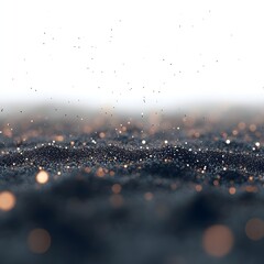 Wall Mural - A close-up view of shimmering particles against a soft, blurred background.