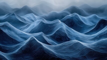 Poster - Majestic frosted landscape waves coastal region high-resolution textures serene environment aerial view nature's beauty