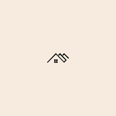 Poster - Realty house icon flat vector design.