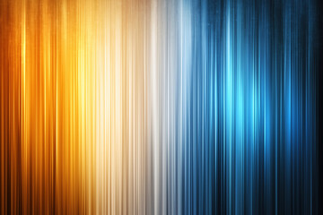 Poster - Colorful vertical lines create a dynamic abstract background with orange and blue tones