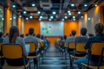 Wall Mural - Training Event People in Auditorium Collaboration