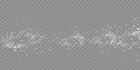 Poster - Collection of glittering stars with silver shimmering swirls, shiny glitter design. Magical motion, sparkling lines on a black background.