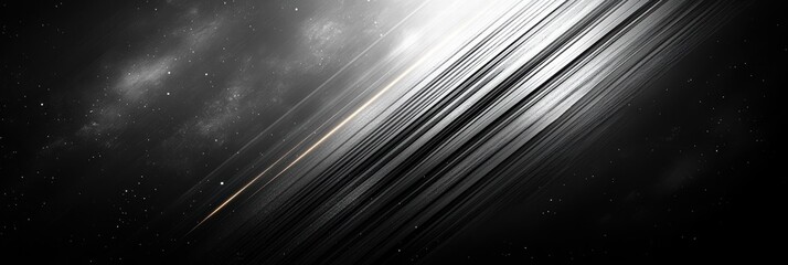 Poster - bright lines of light intersecting a black matte surface create a striking visual display