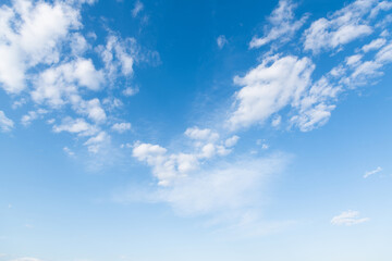 Wall Mural - blue sky with white clouds