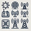 © Disp - Icons Use simple icons to represent different types of radiation