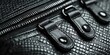 © Alla - A high-quality close-up of a black leather bag, perfect for commercial use