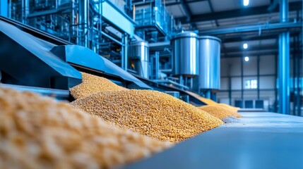 Poster - conveyor belt in factory