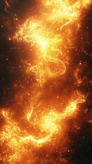 Poster - Dynamic heat radiance revealing high-resolution textures abstract environment digital art vibrant viewpoint