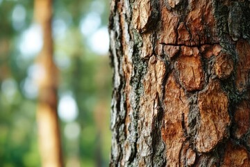 a close-up shot of a tree's bark texture and patterns