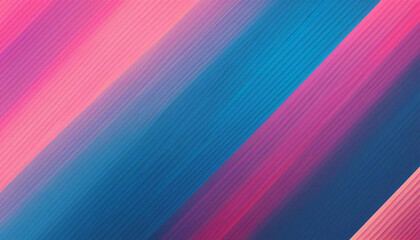 Wall Mural - abstract grainy blue pink slanted parallel divided lines gradient colorful geometric background
