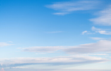Wall Mural - background of blue sky with clouds