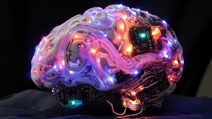 Poster - Illuminated Brain Model with Integrated Circuitry
