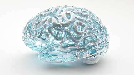 Poster - Abstract Digital Brain Structure Visualization