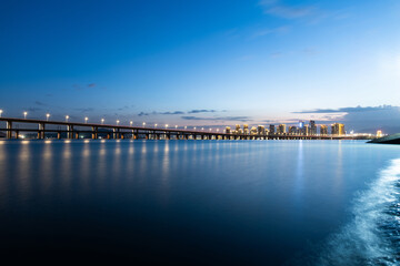 Wall Mural - Long bridge over the sea