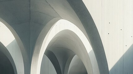 Poster - Abstract Architectural Concrete Arched Structure Design