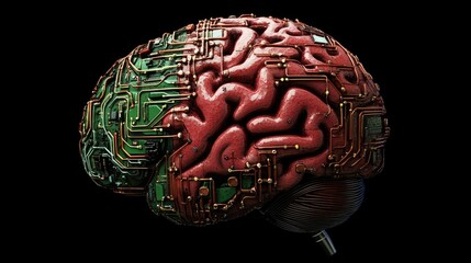 Poster - A Biomechanical Brain Circuitry System Illustration
