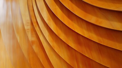 Poster - Abstract Orange Wooden Paneling Design
