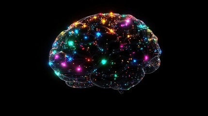 Poster - Illuminated Brain Network Representing Complex Neural Connections