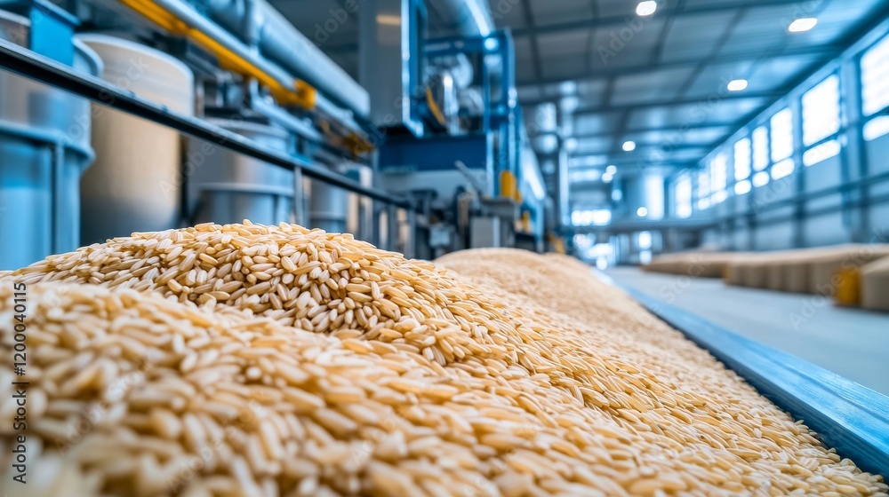 conveyor belt in factory