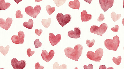 Wall Mural - Heart shape Valentine's day pattern.