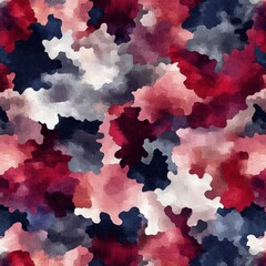 Poster - Multicolored Watercolor Pattern